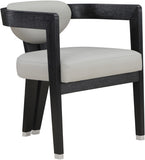 Carlyle Contemporary Dining Chair - Elegant Faux Leather Upholstery with Solid Wood Frame Design
