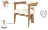 Carlyle Contemporary Dining Chair - Elegant Faux Leather Upholstery with Solid Wood Frame Design