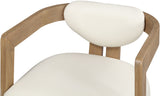 Carlyle Contemporary Dining Chair - Elegant Faux Leather Upholstery with Solid Wood Frame Design