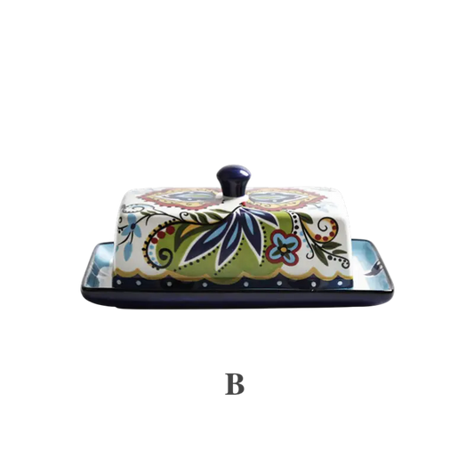 Ceramic Butter Dish With Lid Cheese Keeper