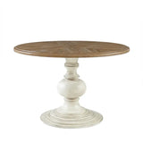 Farmhouse 46" Round Pedestal Dining Table *