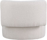 Como Contemporary Accent Chair with Curved Back Design for Stylish Home Decor and Comfort