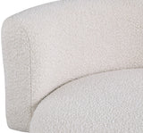 Como Contemporary Accent Chair with Curved Back Design for Stylish Home Decor and Comfort
