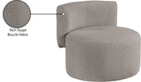 Como Contemporary Accent Chair with Curved Back Design for Stylish Home Decor and Comfort