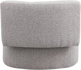 Como Contemporary Accent Chair with Curved Back Design for Stylish Home Decor and Comfort