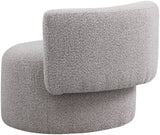 Como Contemporary Accent Chair with Curved Back Design for Stylish Home Decor and Comfort