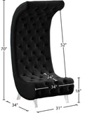 Crescent Velvet Accent Chair - Modern Acrylic Legs, Chic Rounded Design, Soft Touch & Stylish Tufting