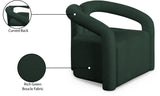 Otto Contemporary Accent Chair with Curved Back, Stylish Design, and Comfortable Seating Experience
