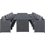 PURPLE LEAF Sanori Outdoor Dining Set Weather-Resistant Aluminum Table and Chairs Set with Backrest Pillow and Olefin Cushions for Deck