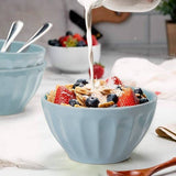 Kook Ceramic Cereal Bowls 23 oz, Set of 6