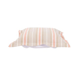 Indoor/Outdoor Puff Scroll Ottoman Dune Terra Cover Only