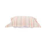 Indoor/Outdoor Puff Scroll Ottoman Dune Terra Cover Only