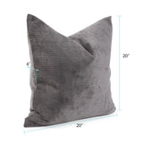 Pillow 20 x 20 Pana Charcoal - Down Insert