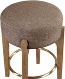 Torino - Backless Counter Stool With Brushed Brown Base (Set of 2)