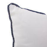 24 x 24 Outdoor Pillow with Dec Cord- Seascape Natural- Poly Insert