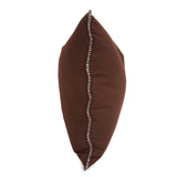 20 x 20 Outdoor Pillow with Dec Cord- Seascape Chocolate- Poly Insert