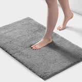 Wholesale Quick Dry Non-Skid Microfiber Bath Rug, Grey