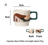 Art Ceramic Coffee Cup Stylish Tea Mug