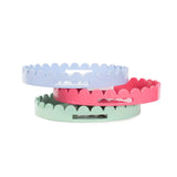Round Scalloped Riviera Tray - Sage Green
