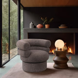 Valentina Accent Swivel Chair - Modern Comfort & Style with Channel Tufting for Any Room Decor