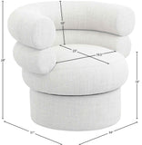 Valentina Accent Swivel Chair - Modern Comfort & Style with Channel Tufting for Any Room Decor