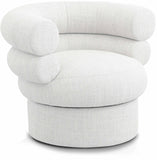 Valentina Accent Swivel Chair - Modern Comfort & Style with Channel Tufting for Any Room Decor