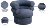 Valentina Accent Swivel Chair - Modern Comfort & Style with Channel Tufting for Any Room Decor