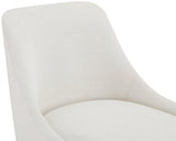 Camden Dining Chair Set of 2 - Luxurious Upholstered Comfort with Durable Matte Black Metal Legs