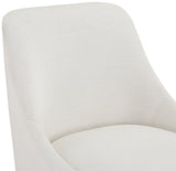 Camden Dining Chair Set of 2 - Luxurious Upholstered Comfort with Durable Matte Black Metal Legs