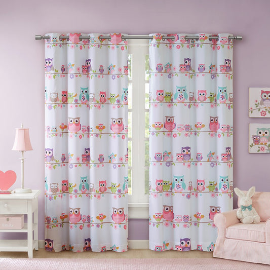 Little Owls Total Blackout Window Curtain (Max Blackout)