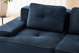 CORDELIA 117" 3-Seater Sofa with 2 Ottomans