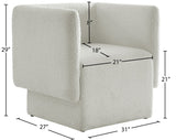 Vera Contemporary Accent Chair - Stylish Boucle Fabric Seating for Modern Living Room & Bedroom