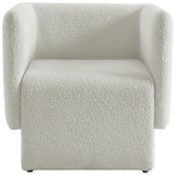 Vera Contemporary Accent Chair - Stylish Boucle Fabric Seating for Modern Living Room & Bedroom