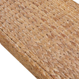 Seagrass Woven Farmhouse Rustic Boho Bench