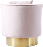 Kendra Contemporary Accent Chair with Gold Swivel Base - Chic Comfort for Your Living Room Decor