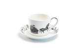Santa Carriage Bone China Tea Cup & Saucer, 8oz