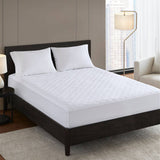 Waterproof Mattress Pad with Polyester Fill, White