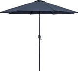 Fiji - Aluminum Patio Umbrella With Square White And Black Base