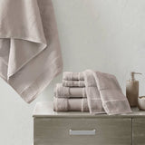 Turkish Cotton 6-Piece Bathroom Towel Set, Taupe