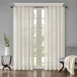 Wholesale Crushed Sheer Window Panel Pair (2), White