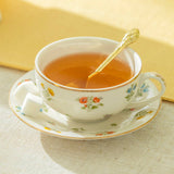Spring Flowers Porcelain Tea Cup & Saucer 6oz