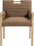 Aimee - Dining Arm Chair - Light Brown Legs