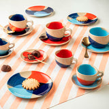 GIRO Cappuccino Cups & Saucers 150ml Set of 6