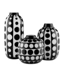 Cicero Medium Black & White Vase