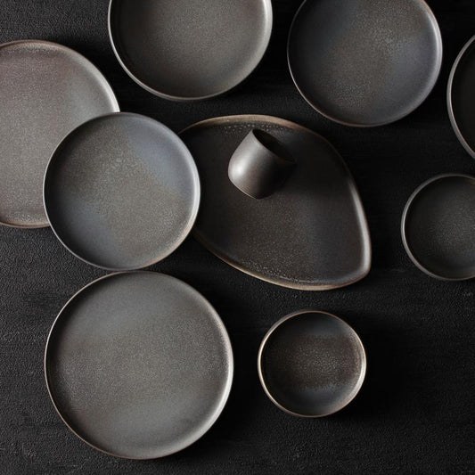 Iceland Volcanic Gray 12pc Dinnerware Set
