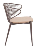 Silues Dining Chair Taupe & Brown
