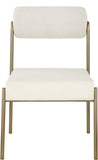 Carly Contemporary Dining Chair Set of 2 - Stylish Iron Frame with Soft Seating for Modern Homes