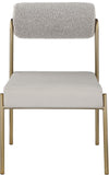 Carly Contemporary Dining Chair Set of 2 - Stylish Iron Frame with Soft Seating for Modern Homes