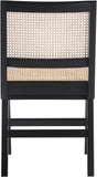 Preston Mid-Century Dining Side Chair Set - Stylish Cane Back Design for Elegant Dining Spaces