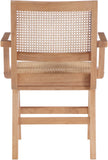 Preston Natural Cane Mid-Century Dining Arm Chair Set - Stylish Comfort for Every Dining Space